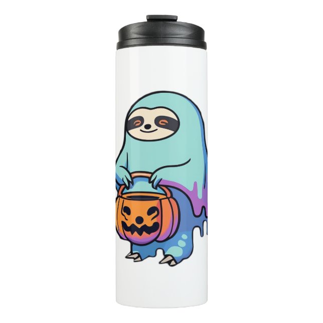 Bouteilles Isothermes Chemise T-Shirt de Sloth Ghost Halloween surdimens (Devant)