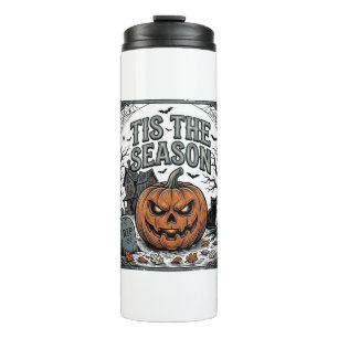 Bouteilles Isothermes Chemise Vintage Halloween Citrouille Chat C'est La
