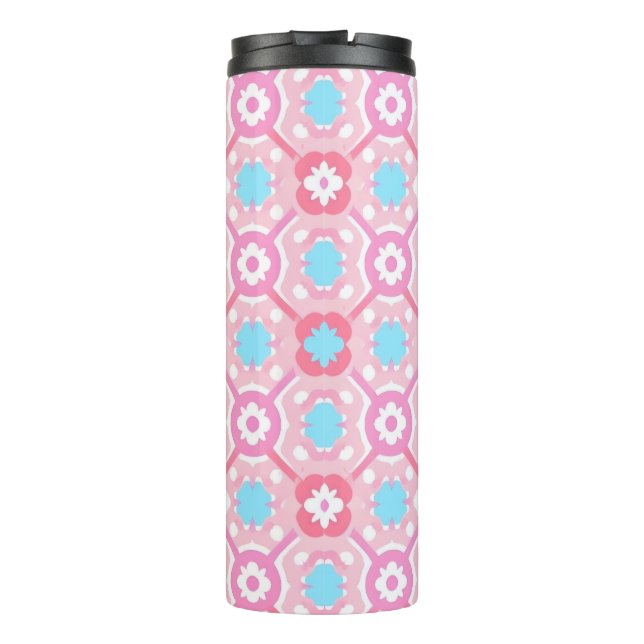 Bouteilles Isothermes Chèque à fleurs unique (Dos)