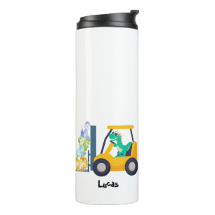 Bouteilles Isothermes Cher bébé dinosaure tracteur Camion Retour 2 Enfan