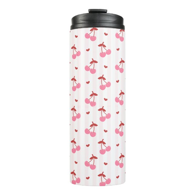 Bouteilles Isothermes Cherry Pattern with Hearts  (Devant)