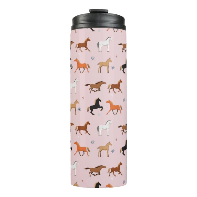 Bouteilles Isothermes Cheval Imprimer Motif, Femmes & Filles Enfant, Fem (Devant)
