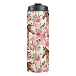 Bouteilles Isothermes Chevaux Jolies Roses Roses Rose Floral