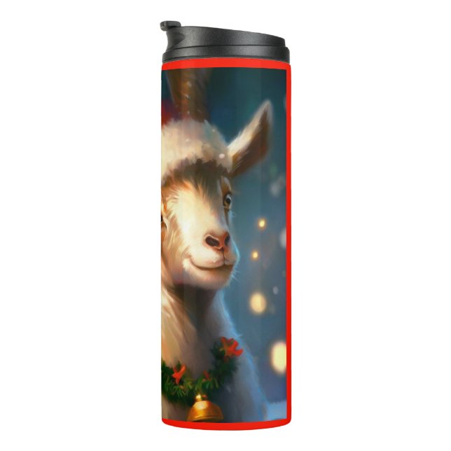 Bouteilles Isothermes Chèvre de Noël 2 (Tourné sur la droite)