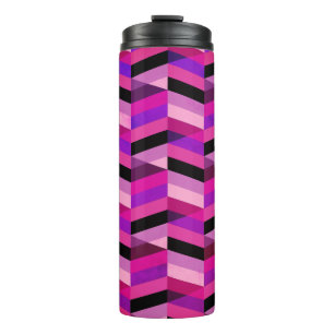 Bouteilles Isothermes Chevron Abstrait/Herringbone Purples et violets