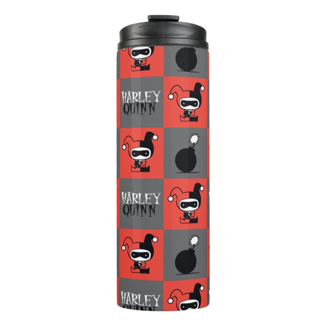 Bouteilles Isothermes Chibi Harley Quinn Checker Motif (Devant)