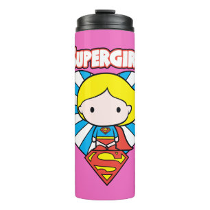 Bouteilles Isothermes Chibi Supergirl Starburst Coeur et logo