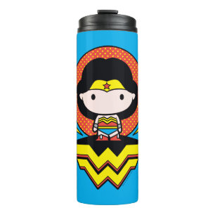 Bouteilles Isothermes Chibi Wonder Woman avec ses Pois et son logo