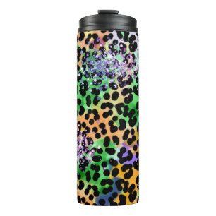 Bouteilles Isothermes *~* Chic QR Parties scintillant Animal Leopard Spo