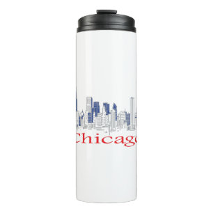 Bouteilles Isothermes Chicago-Skyline