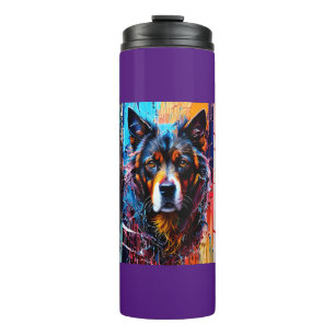 Bouteilles Isothermes chien Abstrait de couleur de splash