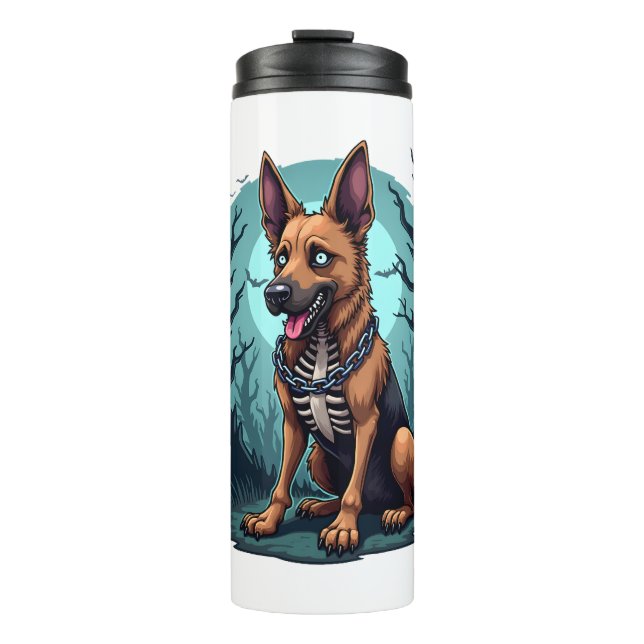 Bouteilles Isothermes Chien berger de squelette (Devant)