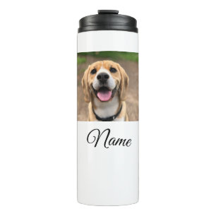 Bouteilles Isothermes Chien chat photo ajouter le nom de l'animal de com