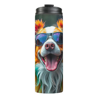 Bouteilles Isothermes Chien Coloré Pop Art Éclaboussure