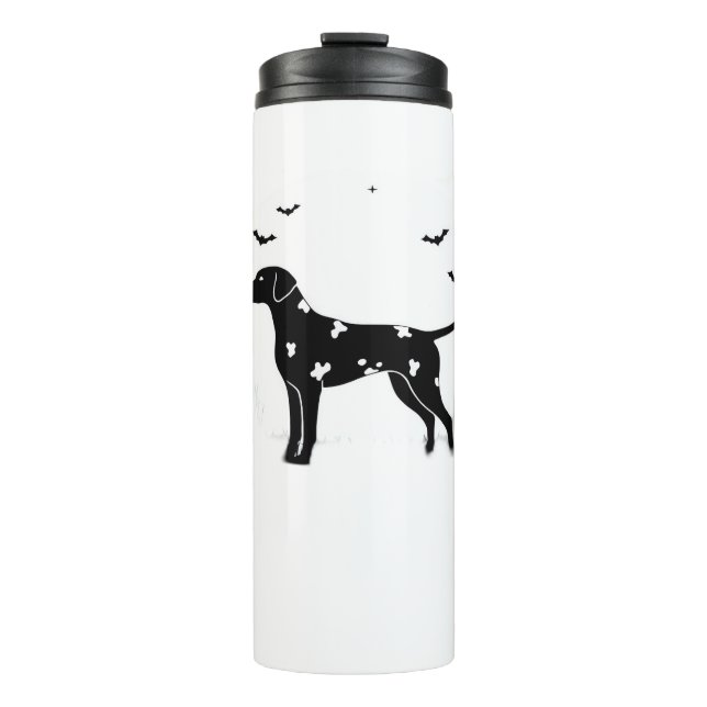 Bouteilles Isothermes Chien dalmate - Halloween Lune Silhouette Classic (Devant)