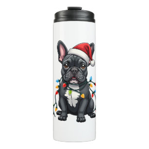 Bouteilles Isothermes Chien de Noël Bouledogue Français Xmas Frenchie
