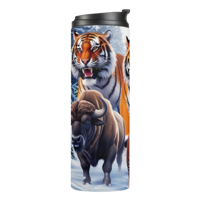 Bouteilles Isothermes Chien de Tiger Buffalo à l'extérieur (Tourné sur la gauche)