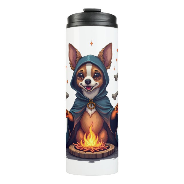 Bouteilles Isothermes Chien rituel du Chihuahua maudit (Devant)