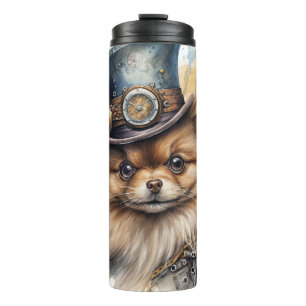 Bouteilles Isothermes Chien Steampunk Poméranien