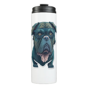Bouteilles Isothermes Chien vert avec lunettes