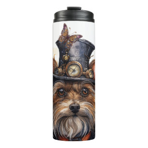 Bouteilles Isothermes Chien Yorkshire Terrier Steampunk