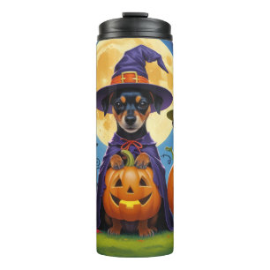 Bouteilles Isothermes Chiens d'Affenpinscher Citrouille Halloween Funny