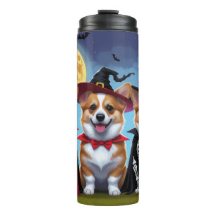 Bouteilles Isothermes Chiens de Corgi Citrouille Halloween Funny