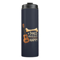 Chiens et Ukulele me rendent heureux