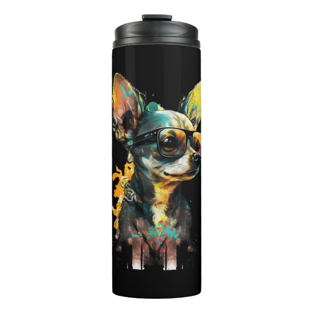 Bouteilles Isothermes Chihuahua artistique (Devant)