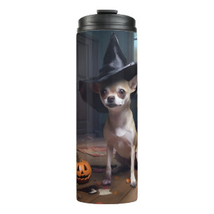 Bouteilles Isothermes Chihuahua Citrouilles Halloween effrayant