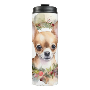 Bouteilles Isothermes Chihuahua Fête de la couronne de Noël Coupe