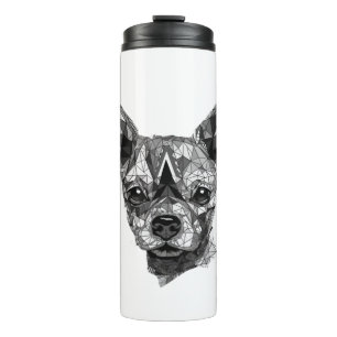 Bouteilles Isothermes Chihuahua Mosaic Geometrical Art Chien