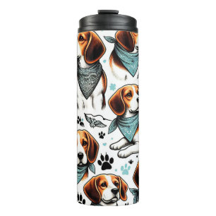 Bouteilles Isothermes Chiot Beagle vintage sans couture