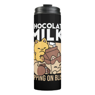 Bouteilles Isothermes Chocolate Milk Sipping on Bliss – Kawaii Cat Food