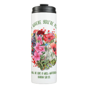 Bouteilles Isothermes Christian BLOOM OÙ VOUS ÊTES PLANTÉ Floral