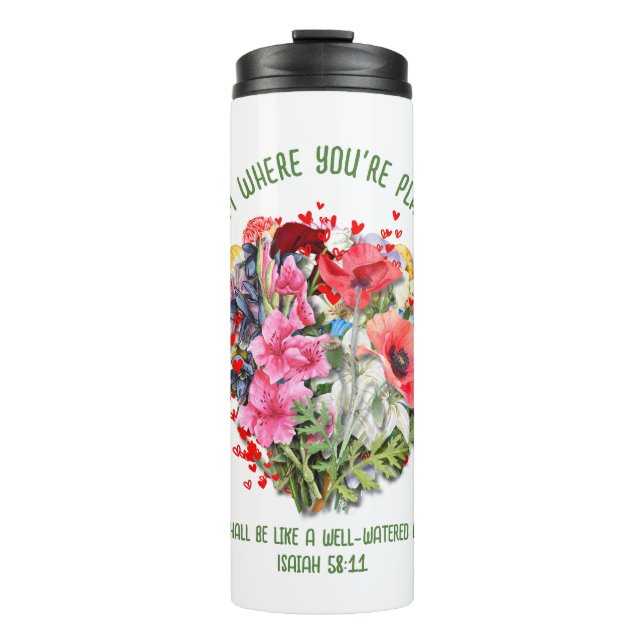 Bouteilles Isothermes Christian BLOOM OÙ VOUS ÊTES PLANTÉ Floral (Devant)