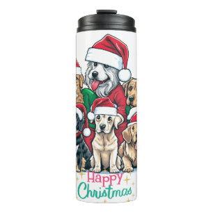 Bouteilles Isothermes Christmas Puppy Love
