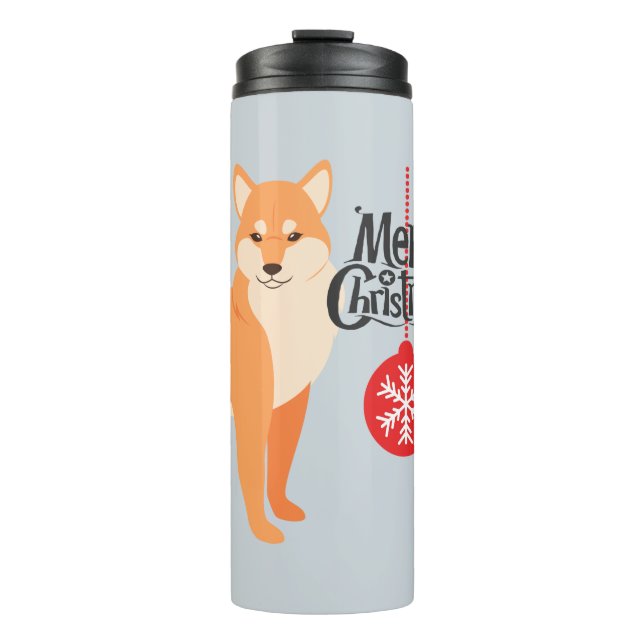 Bouteilles Isothermes Christmas Shiba Inu (Devant)
