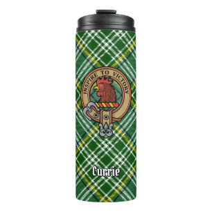 Bouteilles Isothermes Cimier de coq Clan Currie sur Tartan