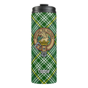 Bouteilles Isothermes Cimier de lion Clan Currie sur Tartan