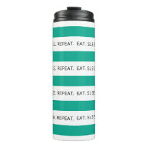 Citation de danse rayée turquoise et blanche