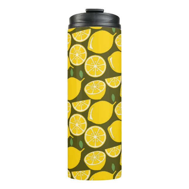 Bouteilles Isothermes Citron Jaune Moderne Amusant mignon (Devant)