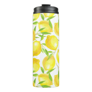 Bouteilles Isothermes Citrons et motif feuille