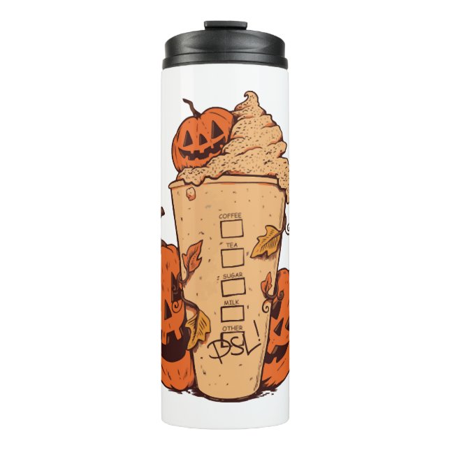 Bouteilles Isothermes Citrouille d'Halloween Funny Citrouille d'Hallowee (Devant)