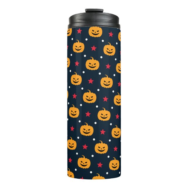 Bouteilles Isothermes Citrouille Halloween Motif sans couture (Devant)