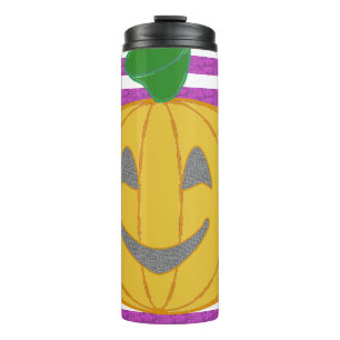 Bouteilles Isothermes Citrouille orange moderne grande et heureuse