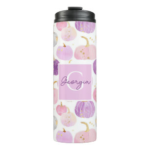 Bouteilles Isothermes Citrouille personnalisé Motif thermique Tumbler