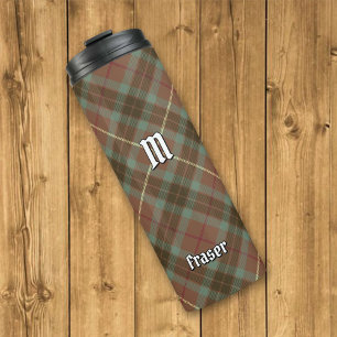 Bouteilles Isothermes Clan Fraser Chasse Tartan Patiné