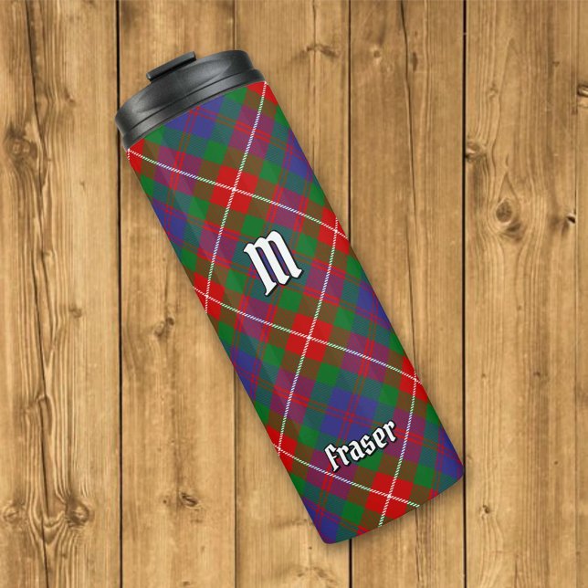Bouteilles Isothermes Clan Fraser de Lovat Tartan Tumbler thermique (Créateur téléchargé)