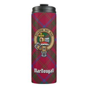 Bouteilles Isothermes Clan MacDougall Crest sur Tartan